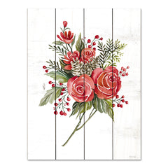 CIN3450PAL - Rose Christmas Botanical - 12x16