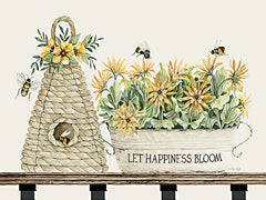 CIN3496 - Let Happiness Bloom Bee Hive - 16x12