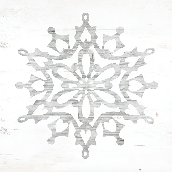 Cindy Jacobs CIN3555 - CIN3555 - Snowflake Dreams I    - 12x12 Winter, Snowflake, Patterns, Neutral Palette from Penny Lane