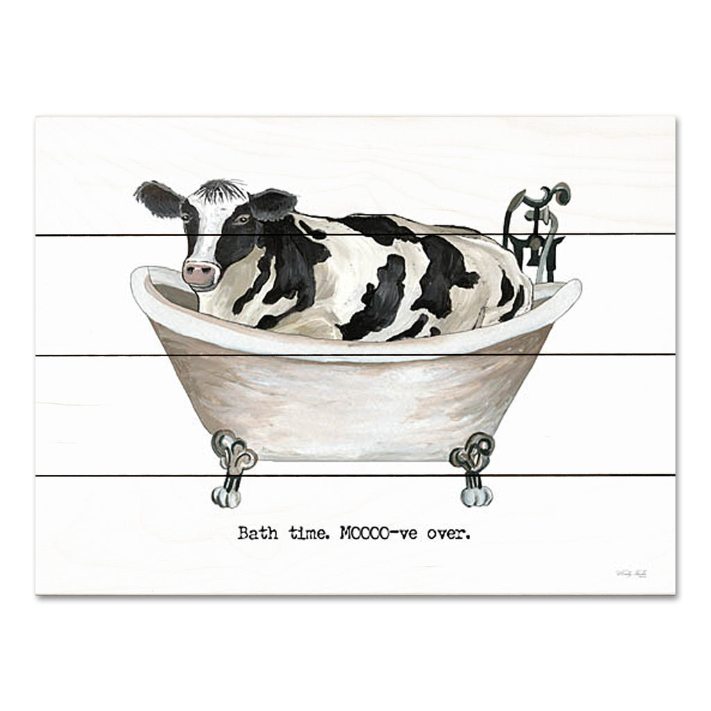 Cindy Jacobs CIN3593PAL - CIN3593PAL - Bath Time Cow - 16x12 Bath, Bathroom, Whimsical, Cow, Farmhouse/Country, Bath Time MOOO-ve Over, Typography, Signs from Penny Lane