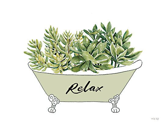 Cindy Jacobs CIN3603 - CIN3603 - Succulent Tub - 16x12 Bath, Bathroom, Bathtub, Succulents, Cactus, Vintage, Relax, Typography, Signs, Textual Art, Spa, Diptych from Penny Lane