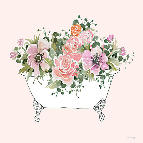 Cindy Jacobs Licensing CIN3611LIC - CIN3611LIC - Pink Floral Bath Tub I - 0  from Penny Lane