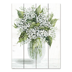 CIN3668PAL - Simple Floral on White - 12x16