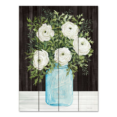 CIN3678PAL - Mason Jar Ranunculus - 12x16