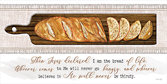 Cindy Jacobs CIN3789 - CIN3789 - Bread of Life - 18x9 Religious, Bread, Breadboard, I Am the Bread of Life, Bible Verse, John, Typography, Signs, Textual Art, Kitchen from Penny Lane