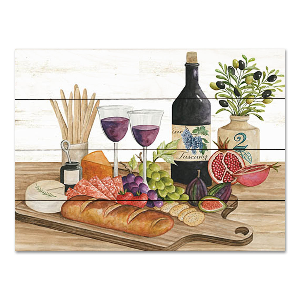 Cindy Jacobs CIN3800PAL - CIN3800PAL - Let's Celebrate II - 16x12 Kitchen, Wine, Cheese, Bread, Charcuterie Board, Snacks, Fruit, Olives, Vegetables, Party, Celebration from Penny Lane