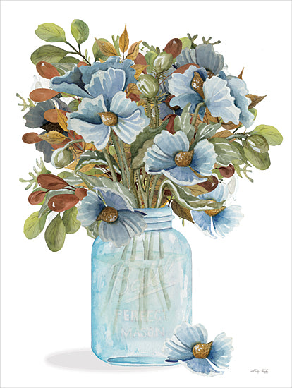 Cindy Jacobs CIN3920 - CIN3920 - Spice is Nice II - 12x16 Flowers, Blue Flowers, Canning Jar, Blue Canning Jar, Greenery, Cottage/Country from Penny Lane