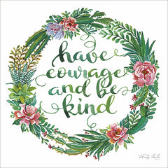 CIN424 - Have Courage Succulent Wreath - 12x12