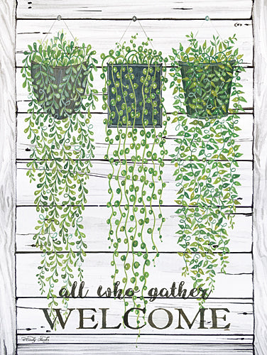 Cindy Jacobs CIN542 - Ivy Welcome All Who Gather - Inspirational, Ivy, Basket, Hanging Plants from Penny Lane Publishing