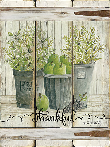 Cindy Jacobs CIN699 - Eucalyptus - Thankful - Eucalyptus, Galvanized Buckets, Pears, Signs, Wood from Penny Lane Publishing