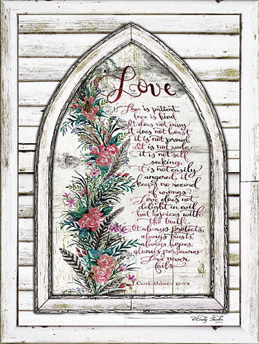 Cindy Jacobs CIN789 - Love is Patient Arch with Flowers - Love, Arch, Bible Verse, Flowers, Calligraphy from Penny Lane Publishing