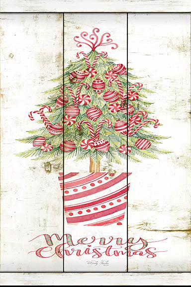 Cindy Jacobs CIN890 - Candy Cane Christmas Tree - Candy Canes, Holiday, Christmas Tree, Wood Planks from Penny Lane Publishing