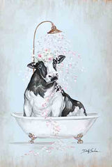 DC129 - Showering Petals Cow II  - 12x18