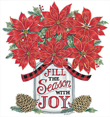 DS1921 - Fill the Season Poinsettia Jar - 12x12