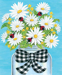 DS1929 - Daisies and Ladybugs Mason Jar - 0