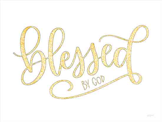 Imperfect Dust DUST876 - DUST876 - Blessed by God - 16x12 Blessed By God, Calligraphy, Glitter, Signs, Religion from Penny Lane