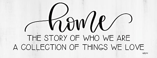 Imperfect Dust DUST917A - DUST917A - Home Story II - 36x12 Home, Family, Love, Typography, Signs, Black & White from Penny Lane