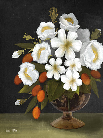 House Fenway FEN107 - FEN107 - Kumquats and Blooms - 12x16 Kumquats, Flowers, Base, Still Life from Penny Lane