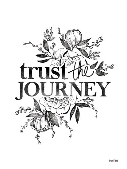 House Fenway FEN169 - FEN169 - Trust the Journey   - 12x16 Trust the Journey, Sketch, Flowers, Motivational, Signs from Penny Lane