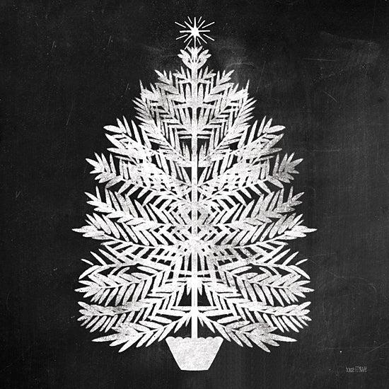 House Fenway FEN229 - FEN229 - Old World Christmas Tree - 12x12 Christmas Tree, Chalkboard, Holidays from Penny Lane