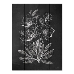 FEN432PAL - Vintage Chalkboard Flowers     - 12x16