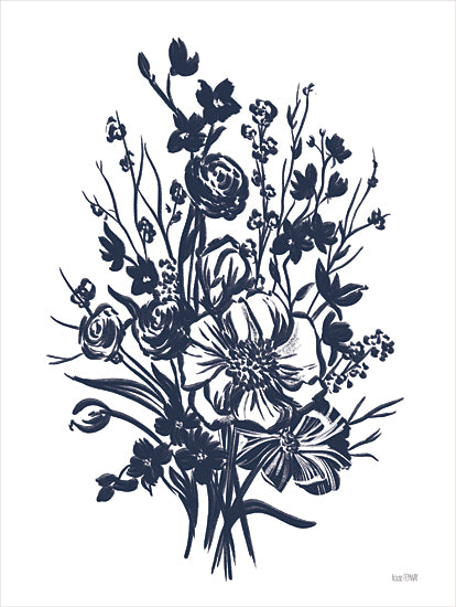 House Fenway FEN526 - FEN526 - Blues in Blossom II - 12x16 Flowers, Blue Flowers, Blue & White, Blooms, Botanical from Penny Lane