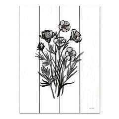 FEN689PAL - Pen and Ink Wildflower II - 12x16