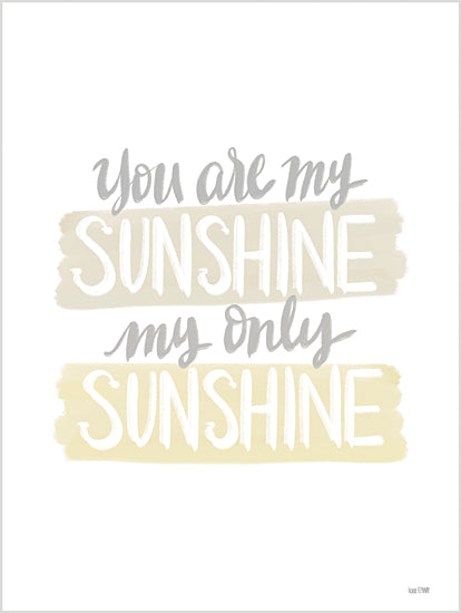 House Fenway FEN726 - FEN726 - You Are My Sunshine    - 12x16 You Are My Sunshine, Song, Music, Baby, Typography, Signs from Penny Lane