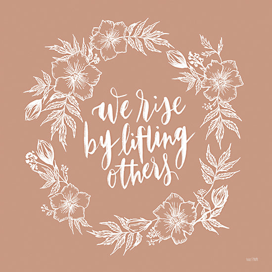 House Fenway FEN795 - FEN795 - We Rise by Lifting Others - 12x12 We Rise By Lifting Others, Robert Ingersoll, Quote, Wreath, Flowers, Signs from Penny Lane