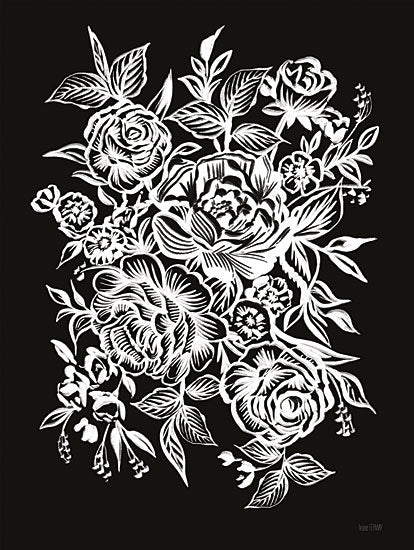 House Fenway FEN809 - FEN809 - Peonies Print - 12x16 Flowers, Peonies, Drawing Print, Black & White from Penny Lane