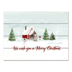 FEN830PAL - Snowy Christmas House    - 16x12