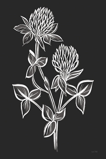 House Fenway FEN840 - FEN840 - Clover Sketch II - 12x18 Clover, Herbs, Sketch, Black & White from Penny Lane