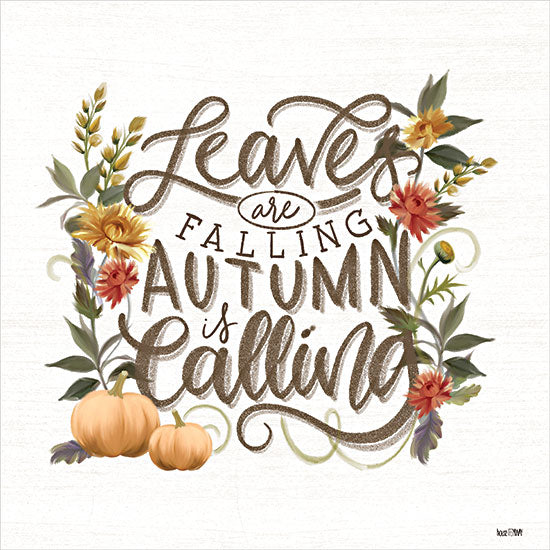 House Fenway FEN936 - FEN936 - Autumn is Calling    - 12x12 Fall, Leaves are Falling Autumn is Calling, Typography, Signs, Textual Art, Flowers, Pumpkins from Penny Lane