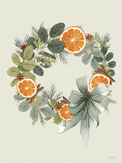 House Fenway FEN991 - FEN991 - Cinnamon and Citrus Wreath - 12x16 Wreath, Greenery, Eucalyptus, Pine Sprigs, Orange Slices, Cinnamon, Ribbon, Fall from Penny Lane