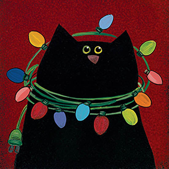 Lisa Hilliker Licensing HILL704 - HILL704 - Christmas Lights Cat - 0  from Penny Lane