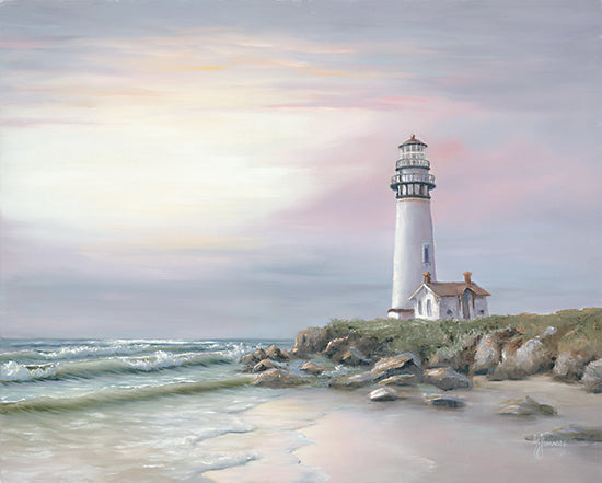 Georgia Janisse JAN265 - JAN265 - Lighthouse at Sunset - 16x12 Lighthouse, Ocean, Coastal, Landscape, Nautical, Coast from Penny Lane