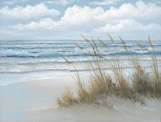 Georgia Janisse JAN281 - JAN281 - Sea Oats - 16x12 Sea Oats, Coastal, Ocean, Waves, Beach, Sand, Coast, Clouds, Landscape from Penny Lane