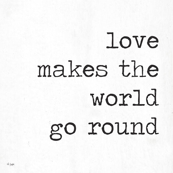 Jaxn Blvd. JAXN477 - JAXN477 - Love Makes the World Go Round - 12x12 Signs, Typography, Love Makes the World Go Round from Penny Lane