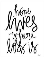 JAXN540 - Hope Lives Where Loss Is - 12x16