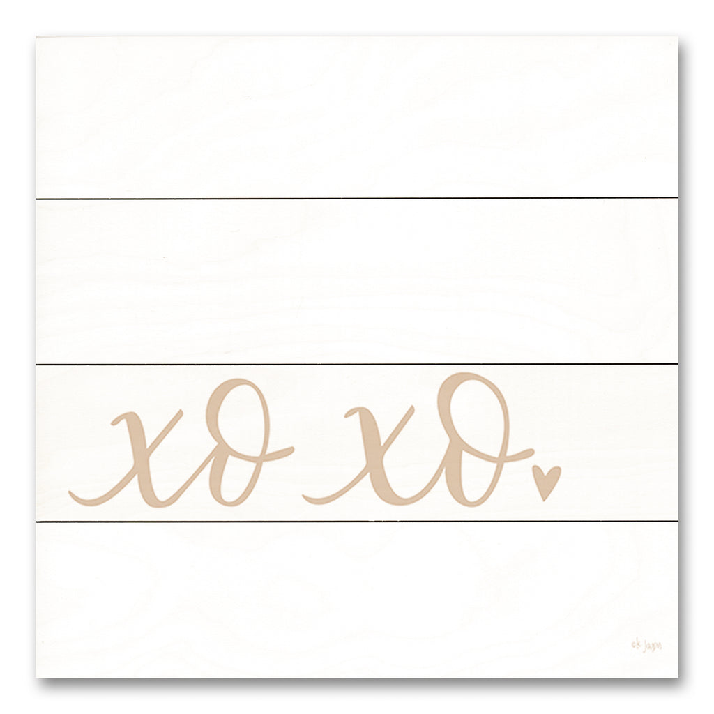 Jaxn Blvd. JAXN673PAL - JAXN673PAL - XO XO - 12x12 Inspirational, Love, XO XO, Heart, Gold, Symbols, Patterns from Penny Lane