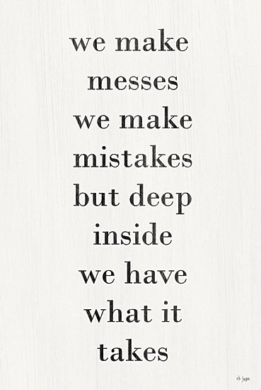 Jaxn Blvd. JAXN691 - JAXN691 - We Make Messes - 12x18 Inspirational, We Make Messes We Make Mistakes, Typography, Signs, Textual Art, Black & White from Penny Lane