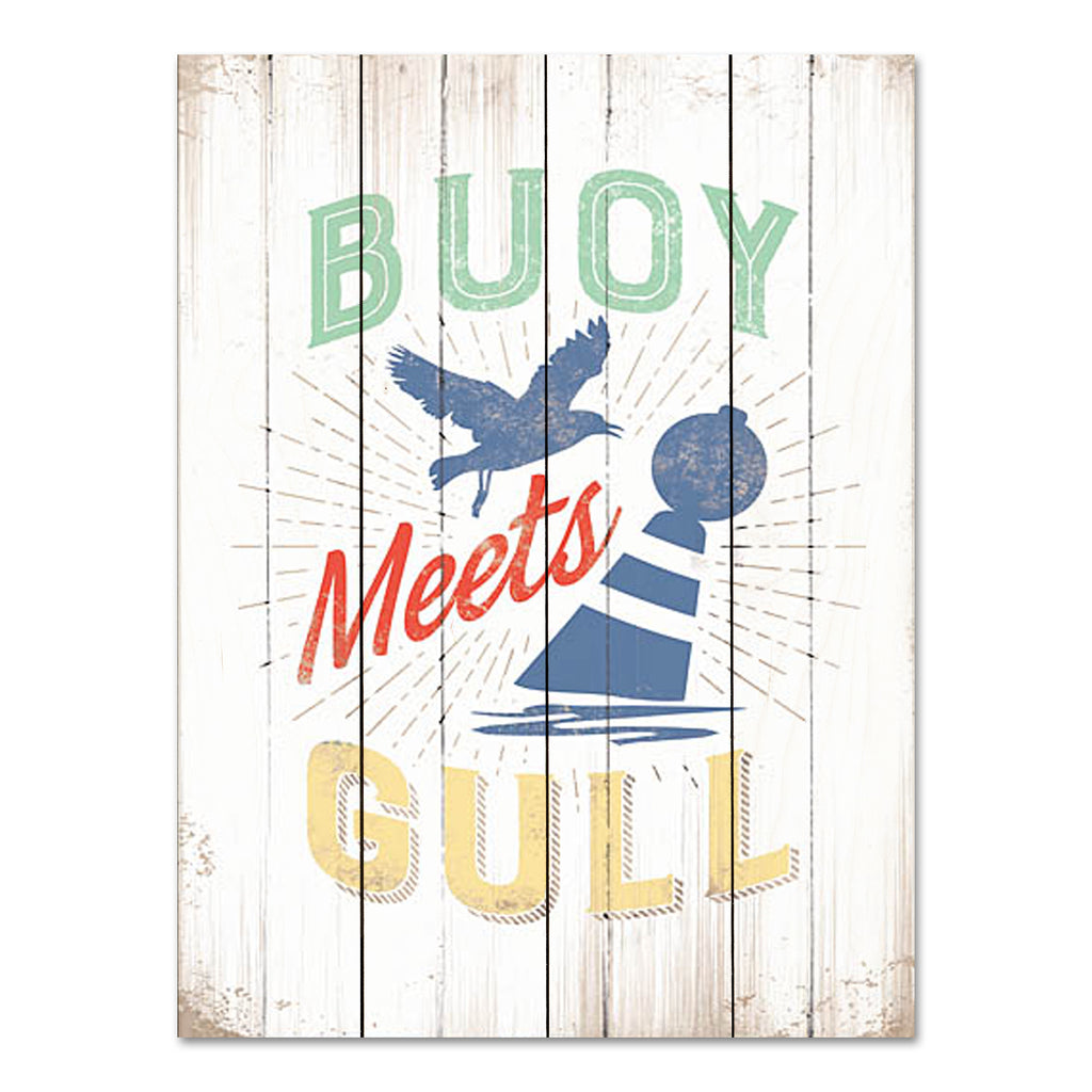 JG Studios JGS504PAL - JGS504PAL - Buoy Meets Gull - 12x16  from Penny Lane