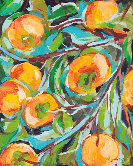 Jessica Mingo JM199 - JM199 - Persimmon   - 12x16 Persimmon, Tree, Abstract, Modern from Penny Lane