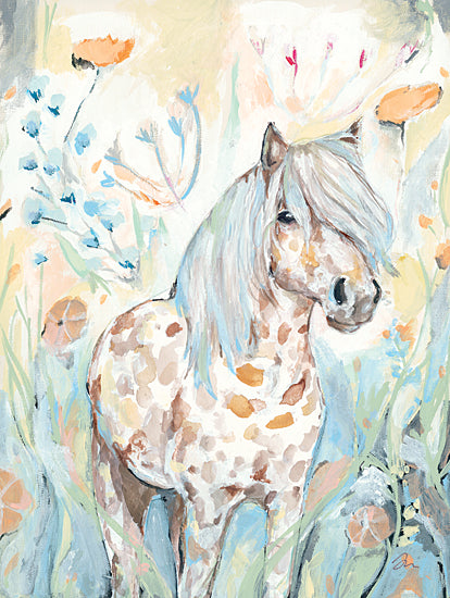 Jessica Mingo JM373 - JM373 - Shetland in Dreamland - 12x16 Shetland, Horse, Flowers, Fantasy from Penny Lane