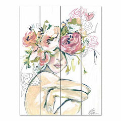 JM488PAL - Floral Woman - 12x16