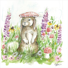 JM495 - Mushroom Hat Bunny - 12x16