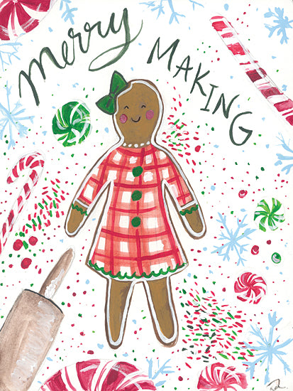 Jessica Mingo JM520 - JM520 - Merry Making - 12x16 Christmas, Holidays, Gingerbread, Baking, Kitchen, Merry Making, Typography, Signs, Candy, Winter from Penny Lane