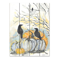 JM531PAL - Crows in the Pumpkin Patch - 12x16