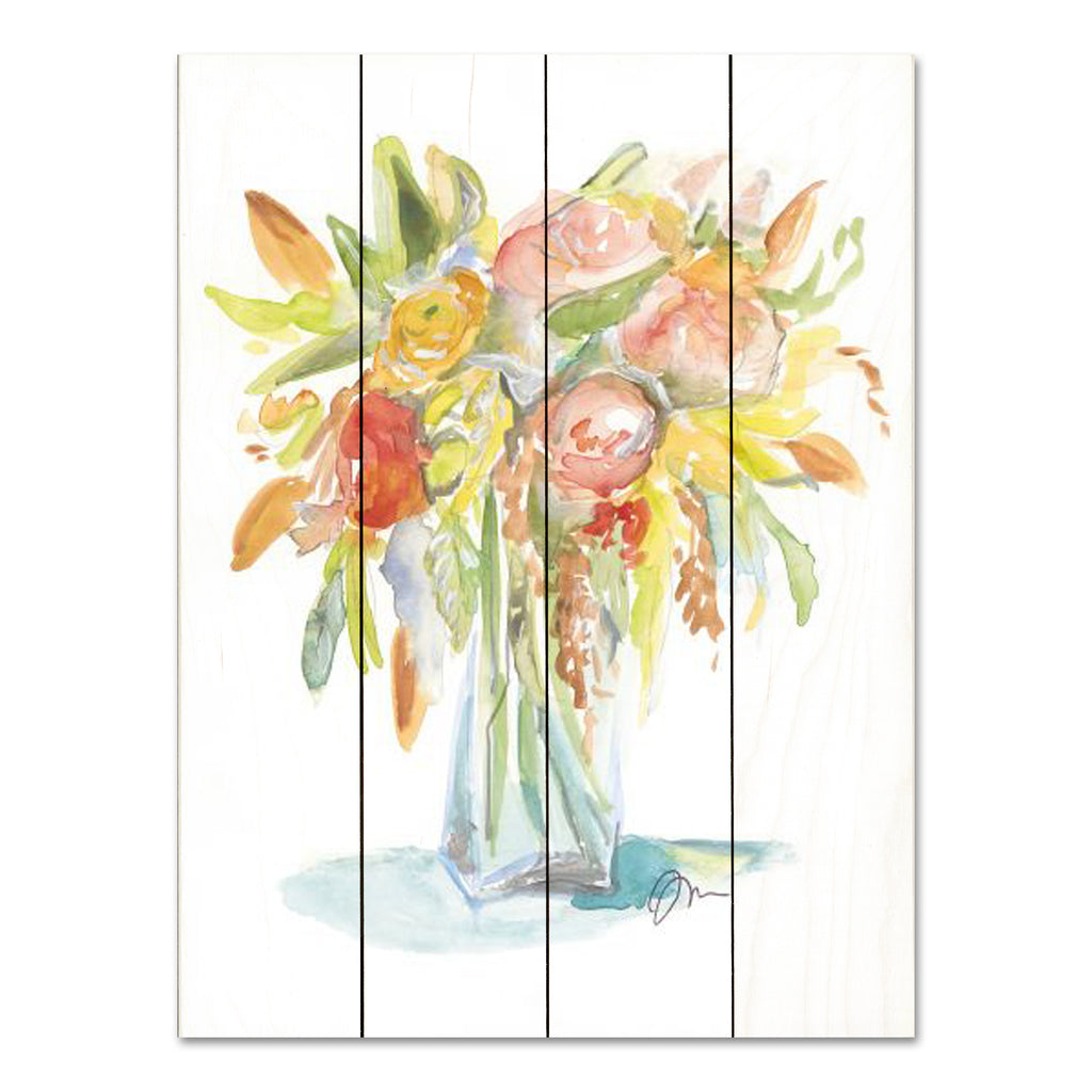 Jessica Mingo JM545PAL - JM545PAL - Spring Memories - 12x16 Abstract, Flowers, Bouquet, Rainbow Colors, Spring Flowers, Springtime from Penny Lane