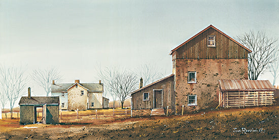 John Rossini JR377 - JR377 - Farm Life - 24x12 Farm, Barn, House, Homestead, Autumn, Rustic, Country from Penny Lane